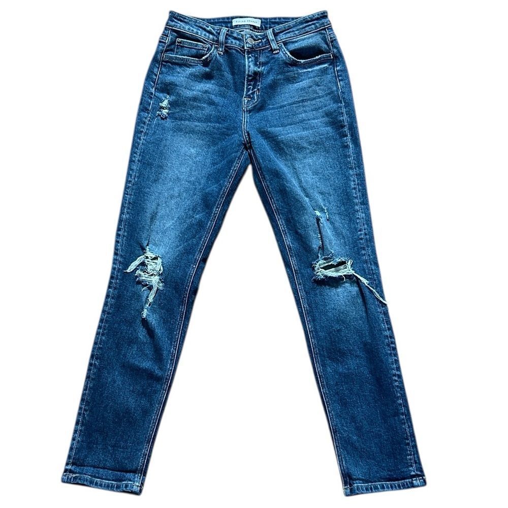 Flying Monkey Distressed Straight Jeans